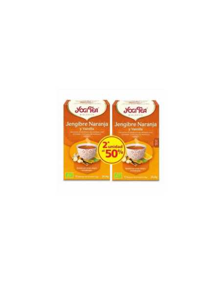 Yogi Tea Jengibre y Naranja 2ª unidad al 50% Bio 17 filtros