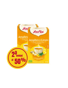 Yogi Tea Jengibre y Limon 2ª unidad al 50% 17 filtros BIO