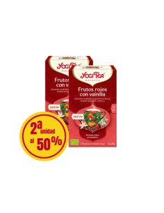 Yogi Tea Frutos Rojos 2ª unidad al 50% 17 filtros BIO