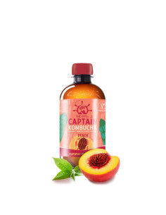 Kombucha Peach Bio 400ml Captain Kombucha