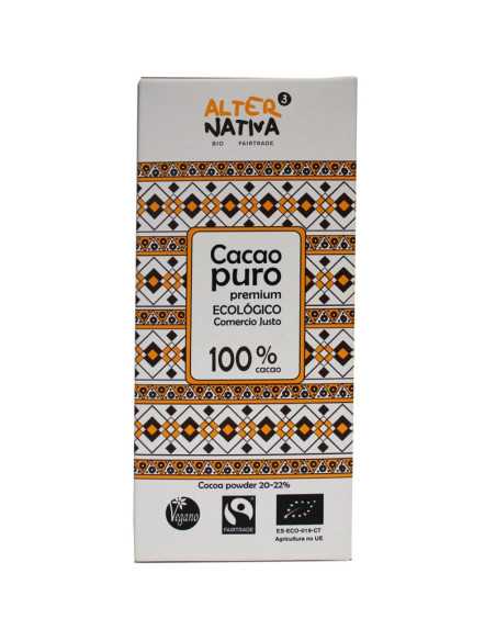 Cacao puro MG.21% bio 150g Alternativa3 Cacao puro MG.21% bio 150g Alternativa3