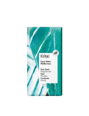Chocolate negro 68% con menta bio 100g Vivani