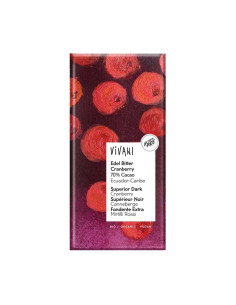 Chocolate negro 70% con Arandano rojo bio 100g Vivani