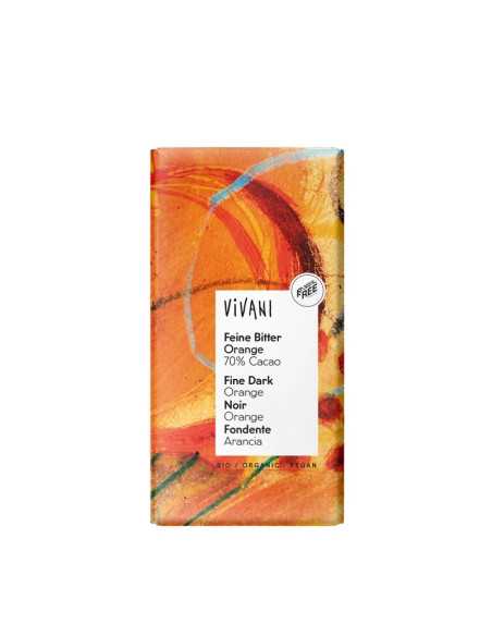 Chocolate negro 70% con Naranja bio 100g Vivani Chocolate negro 70% con Naranja bio 100g Vivani