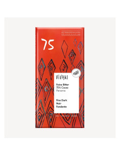 Chocolate negro Panama 75% con azucar de coco bio 80g Vivani