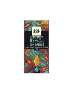 Tableta chocolate negro 85% con datiles Bio 70g Sol Natural
