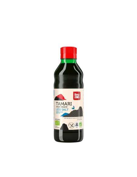 Tamari (salsa de soja) 25% menos de sal bio 250ml Lima Tamari (salsa de soja) 25% menos de sal bio 250ml Lima