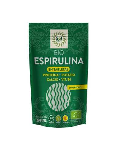 Espirulina Bio 200 tabletas Sol Natural