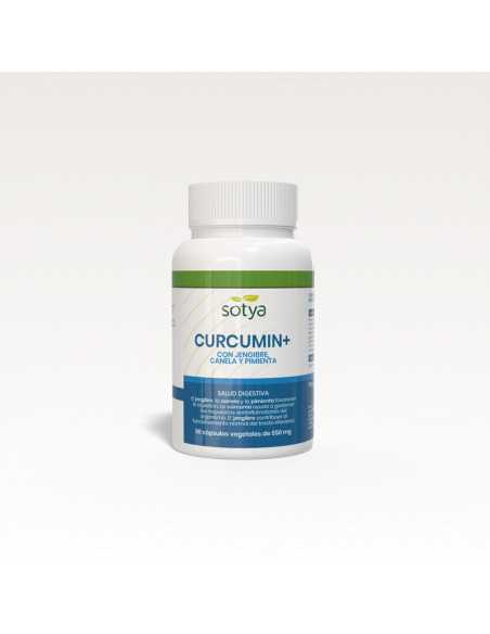 Curcumin+ con Jengibre, Canela y Pimienta 550mg 60 capsulas Sotya