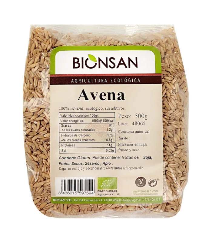 Avena en grano ecológica de proximidad 500 gr