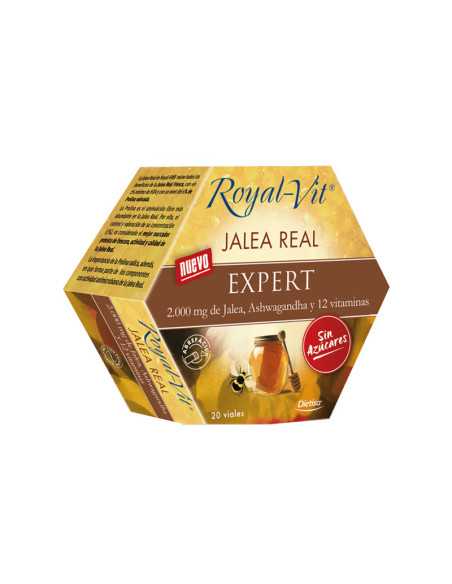 Jalea real Expert sin azucar 20 viales 2000mg Dietisa