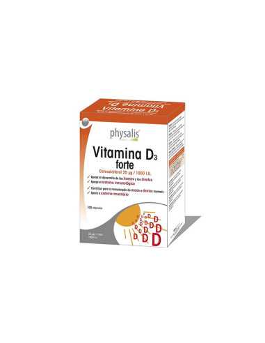 Vitamina D3 forte 100 capsulas Physalis