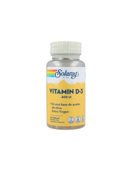 Vitamina D3 400UI 120 perlas Solaray
