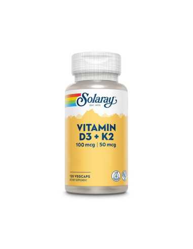 Vitamina D3 + K2 120vcaps Solaray