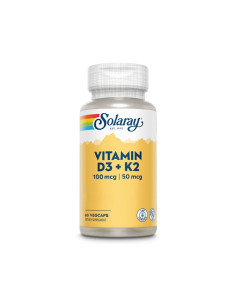 Vitamina D3 + K2 60vcaps Solaray