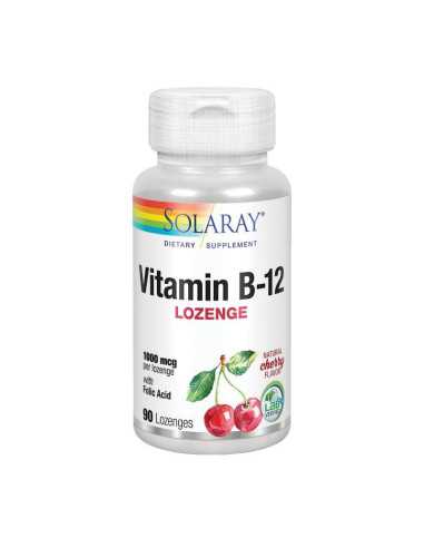 Vitamina B12+Acido Folico 1000mcg 90comp Solaray