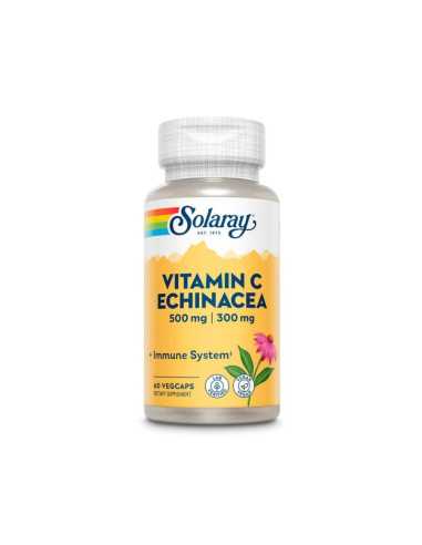 Vitamin C 500mg & Echinacea 300mg 60vcaps Solaray