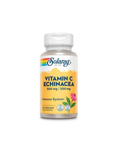 Vitamin C 500mg & Echinacea 300mg 60vcaps Solaray
