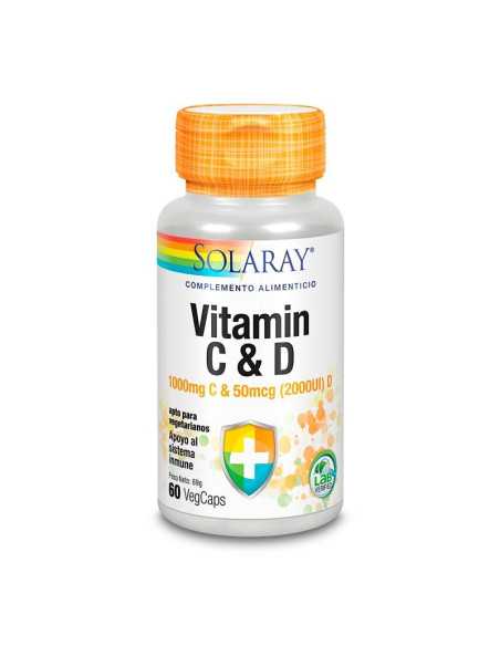 Vitamina C (1000 mg) & D3 (2.000 UI) 60 vcaps Solaray