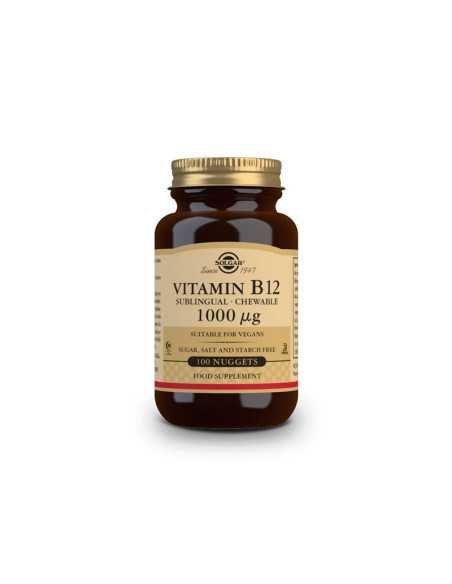 Vitamina B12 1000µg masticable 100 comprimidos Solgar