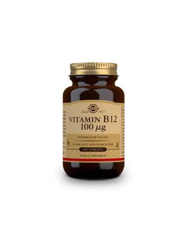 Vitamina B12 100µg (Cianocobalamina) 100 comprimidos Solgar
