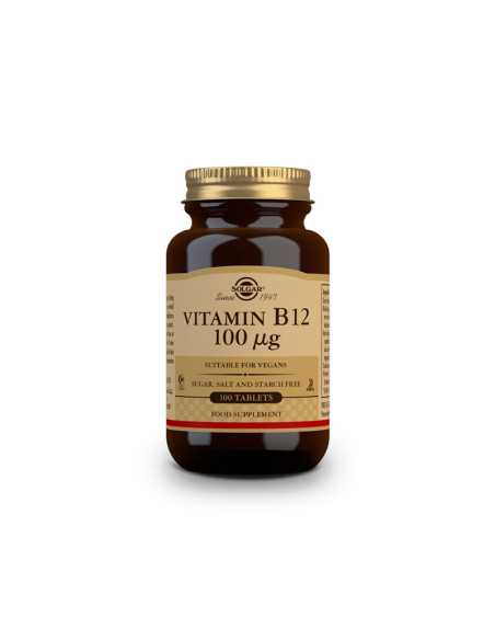 Vitamina B12 100µg (Cianocobalamina) 100 comprimidos Solgar
