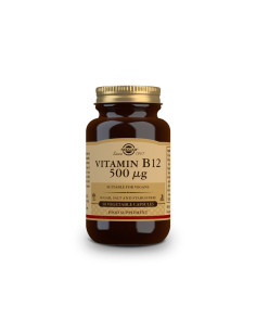 Vitamina B12 (cianocobalamina) 500µg 50vcaps Solgar