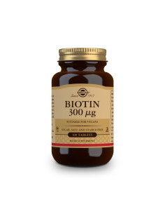 Biotina 300µg 100 comprimidos Solgar