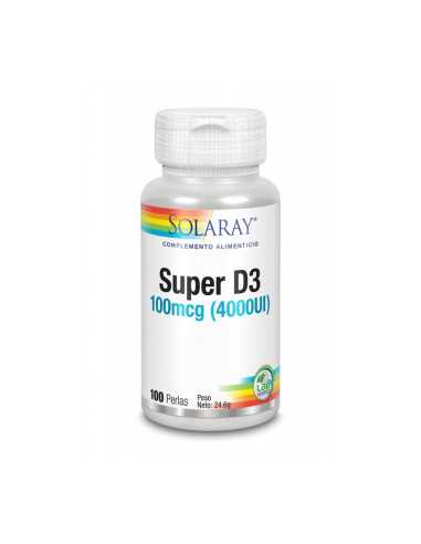 Super D3 4000UI 100 perlas Solaray