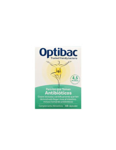 Para los que toman Antibioticos 10 caps Optibac