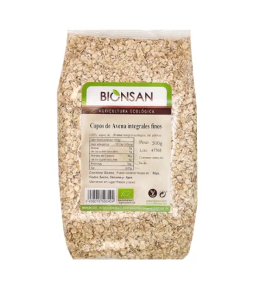 Copos de Avena Finos Ecológicos de Proximidad 500 gr