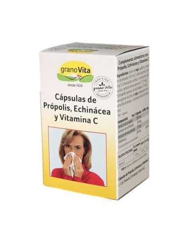 Proteccion resfriado Propolis, Echinacea y Vitamina C 75 caps Granovita