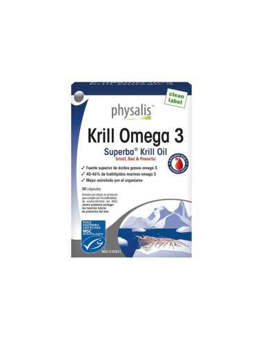Krill omega 3 30 perlas Physalis