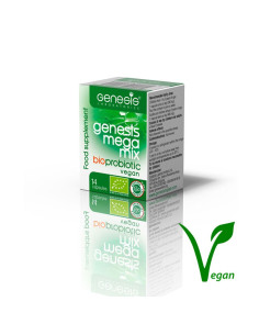 Mega Mix probiótico vegano 14 capsulas Genesis