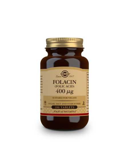 Folacin acido folico 400mcg 100 comprimidos Solgar Folacin acido folico 400mcg 100 comprimidos Solgar