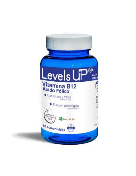 Vitamina B12 + acido Folico 60 comp Levels Up