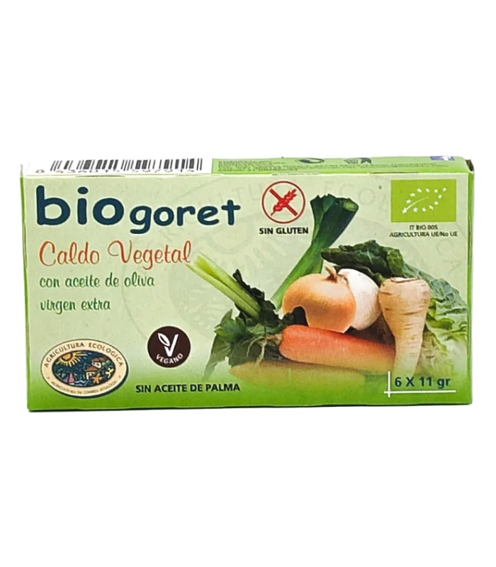 Cubitos de Caldo de Verduras Ecológico (6 x 11 gr)