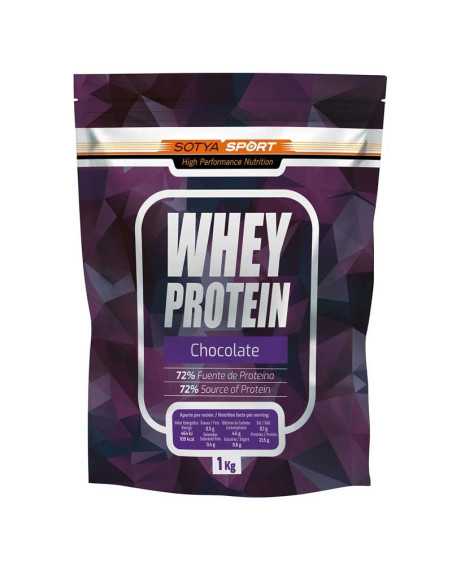 Proteina Whey de suero de leche chocolate Doypack 1 kg Sotya