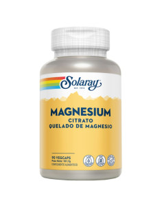 Magnesio citrato quelado 90vcaps Solaray