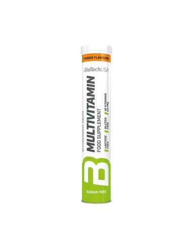 Multivitaminas Naranja 20 comprimidos efervescentes BioTechUSA
