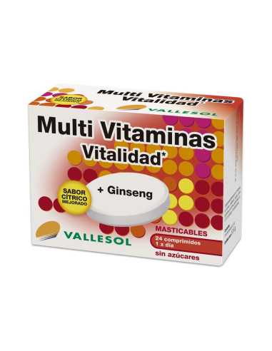 Multivitaminas + Ginseng 24 comprimidos Vallesol