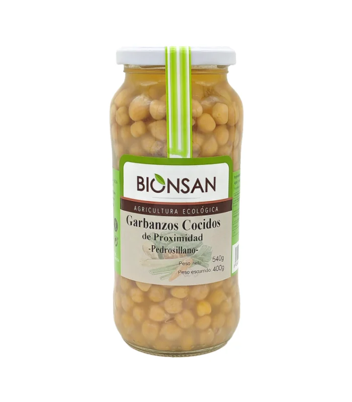 Garbanzos Pedrosillanos Cocidos Ecológicos 400 gr