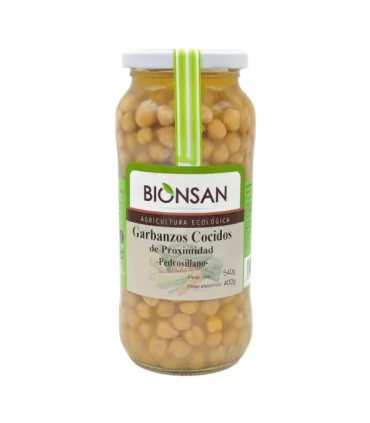 Garbanzos Pedrosillanos Cocidos Ecológicos 400 gr Garbanzos Pedrosillanos Cocidos Ecológicos 400 gr