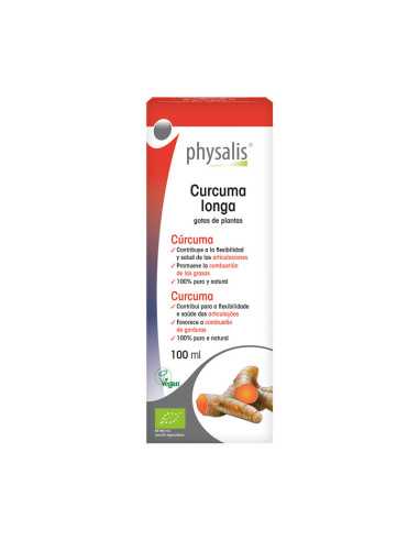 Curcuma (curcuma longa) extracto hidroalcoholico bio 100ml Physalis