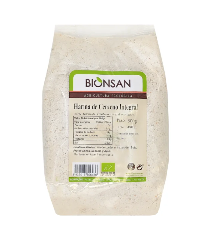 Harina de Centeno Integral Ecológica 500 gr
