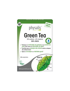 Te verde Green Tea vegan 30 comprimidos Physalis