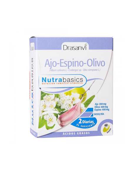Ajo espino olivo 60 perlas nutrabasicos Drasanvi
