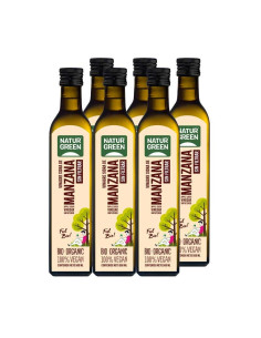 Vinagre de Sidra de Manzana sin filtrar Bio 6x500ml Naturgreen