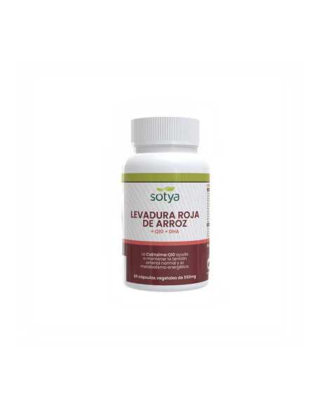 Levadura roja de arroz + Q10 + DHA 730mg 60 capsulas Sotya