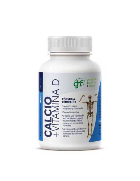 Calcio + Vitamina D masticable 1g 100 comprimidos GHF